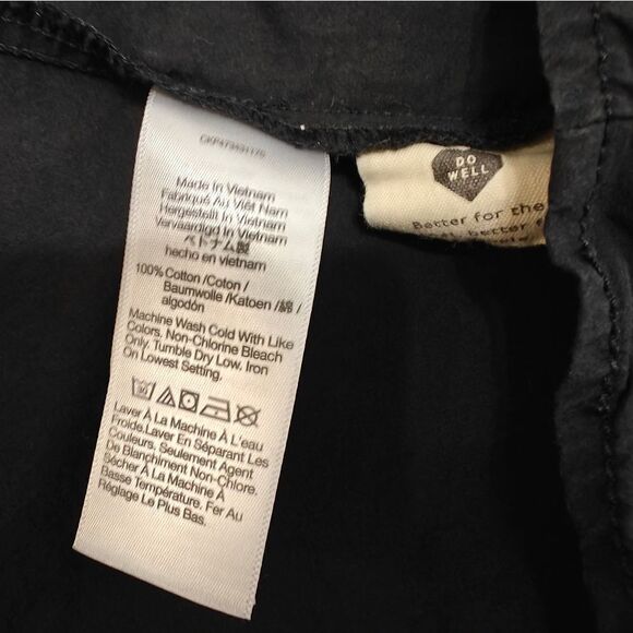 Madewell 100% Cotton Black Halter Midi Sundress Sz 2 - Picture 16 of 16